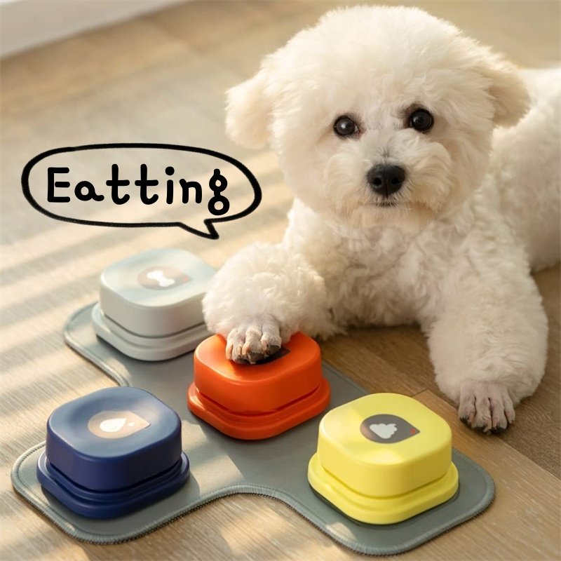 Recordable Dog Communication Buttons (Yellow)