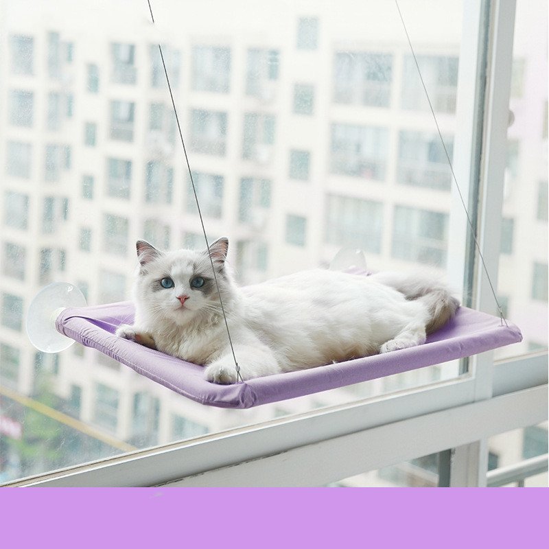 Suction-Cup Cat Window Hammock - Black