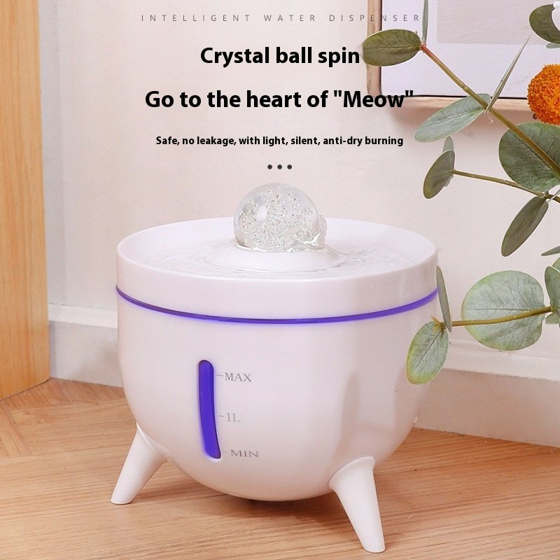 Crystal Ball Automatic Circulating Filter Pet Water Dispenser