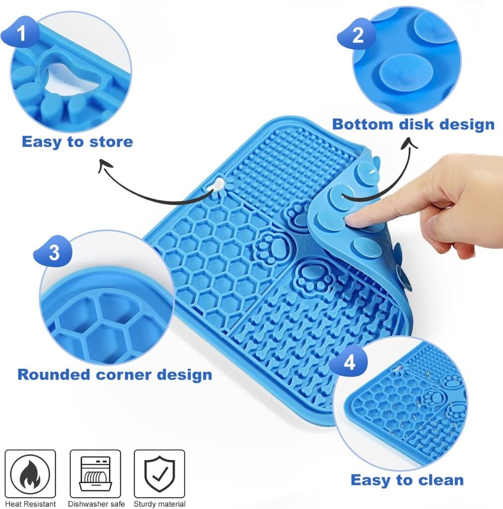 Silicone Lick Mat with Suction Cups (Green)