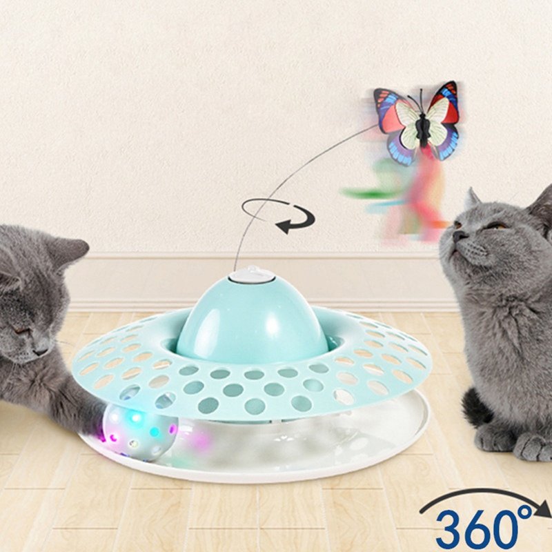 Automatic Electric Rotating Butterfly & Ball Toy - Image 2