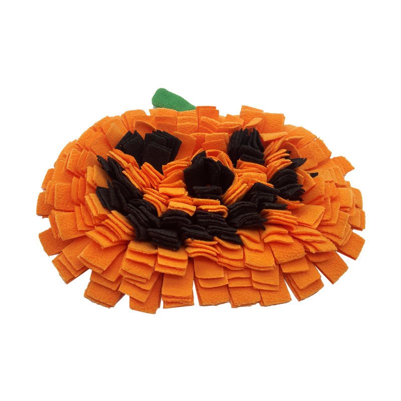 Pet Sniffing Mat Pumpkin Dog Sniffing Mat Festive Pumpkin Fur Mat Anti-choking S