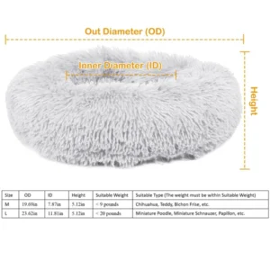 Fleece Cozy Nest Dog Bed