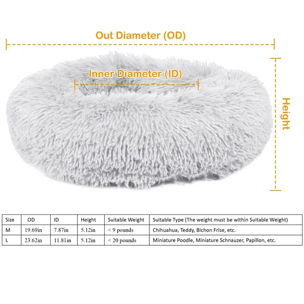 Soft Fleece Cozy Nest Dog Bed