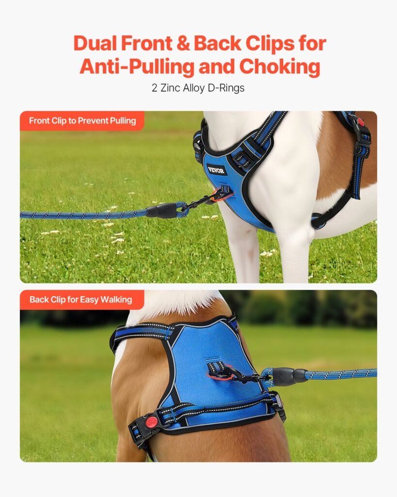 No-Pull Dog Harness with 5ft Leash
