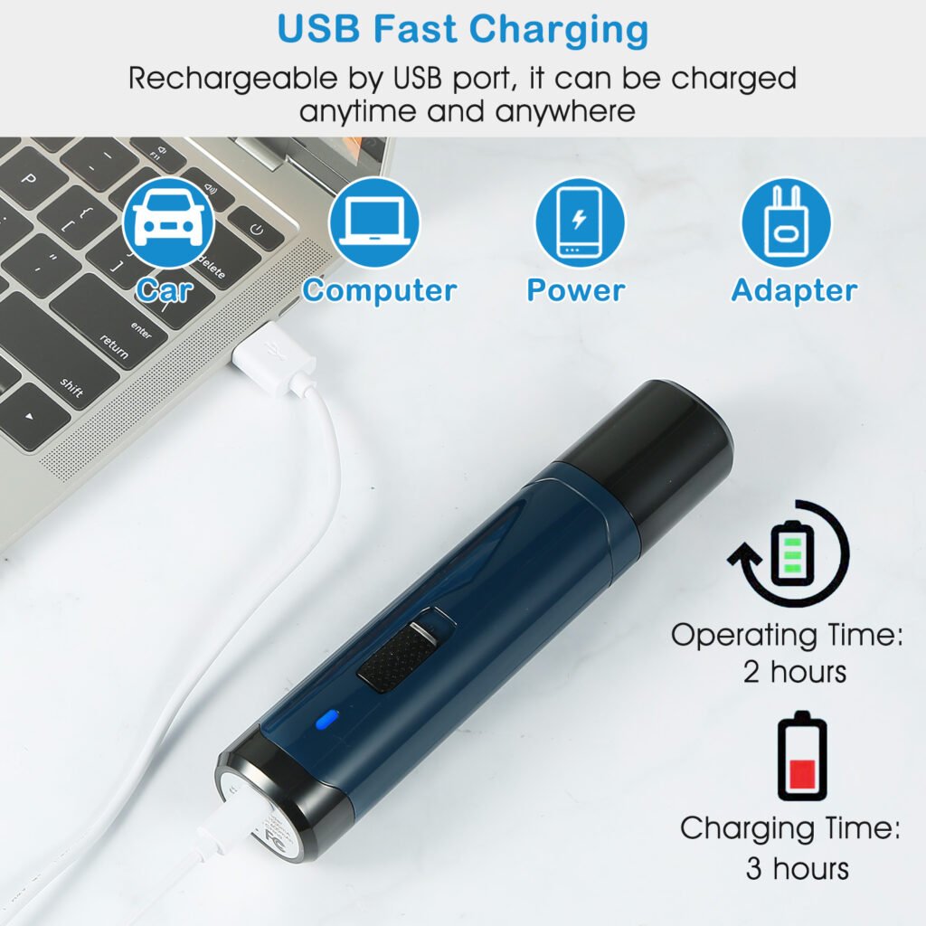 Quiet USB Pet Nail Grinder, 2-Speed