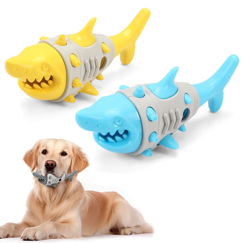 New Dog Teething Leaky Toy Mimics Shark-tooth Cleaning And Bite-resistant Tooth- - Image 2