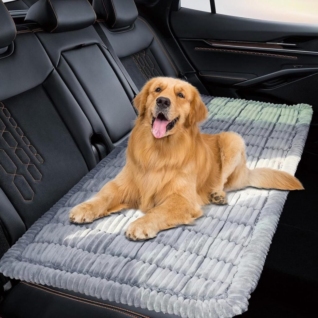 Dog Bed For Car Back Seat Non-Slip, Backseat Dog Bed Mat For Backseat Extenders,...