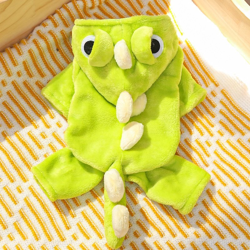 Autumn Winter Dog Clothes Cute Cat Costume Dinosaur Cosplay Outfits For Small...